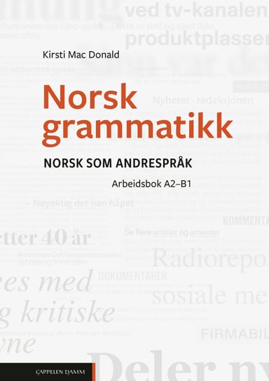 Omslag av "Norsk grammatikk. Arbeidsbok A2–B1"