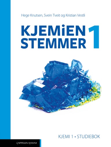 Omslag av "Kjemien stemmer 1 Kjemi 1 Studiebok (2021)"