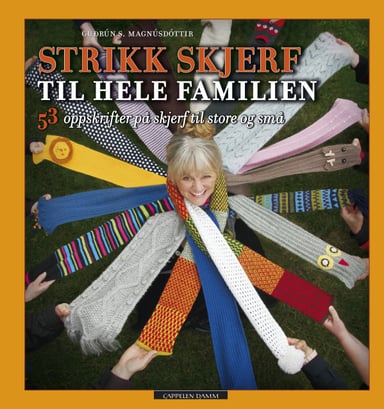 Omslag av "Strikk skjerf til hele familien"