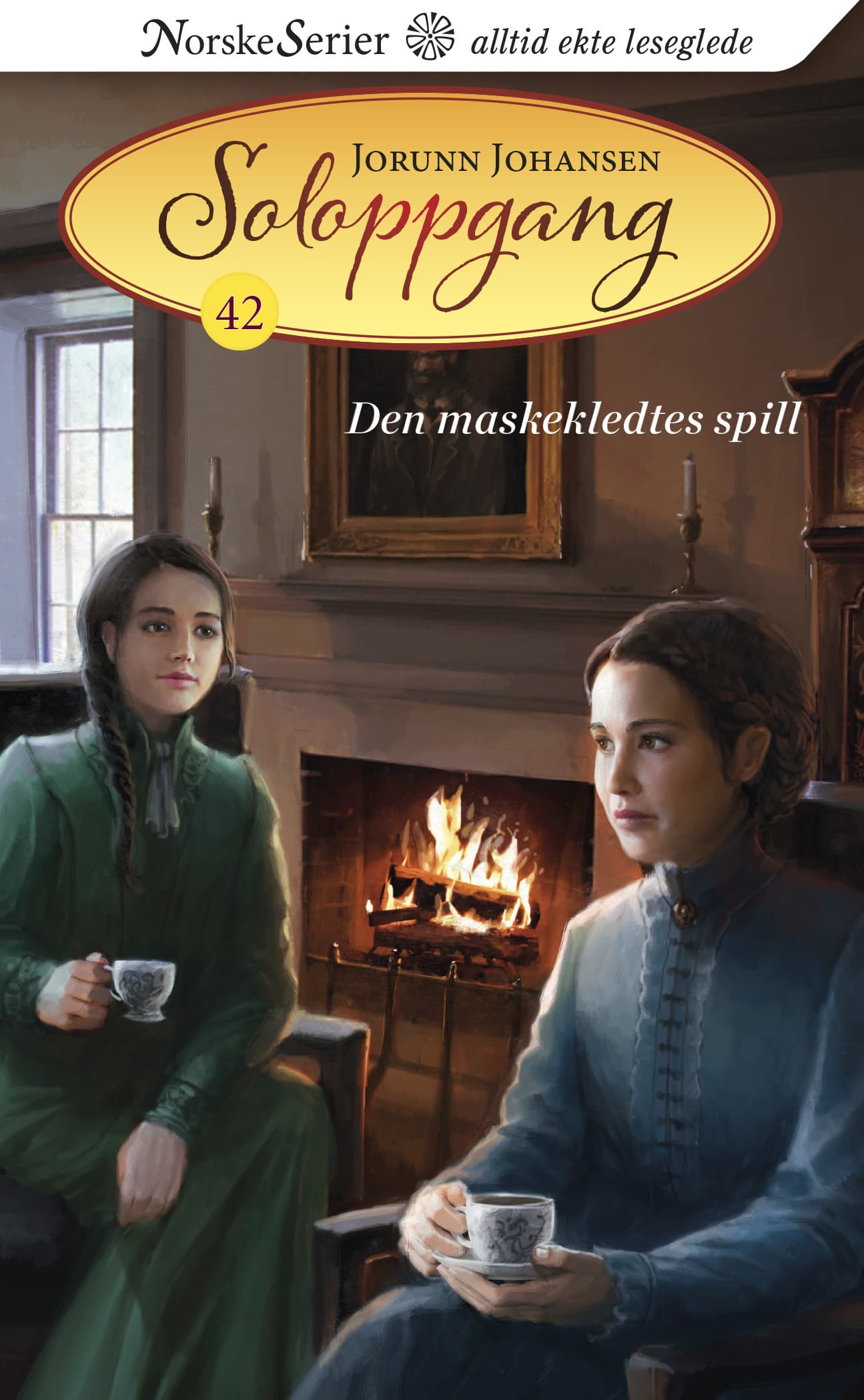 Omslag Den maskekledtes spill av Jorunn Johansen (Ebok)