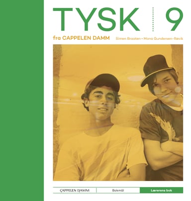 Omslag av "Tysk 9 fra Cappelen Damm Lærerens bok"