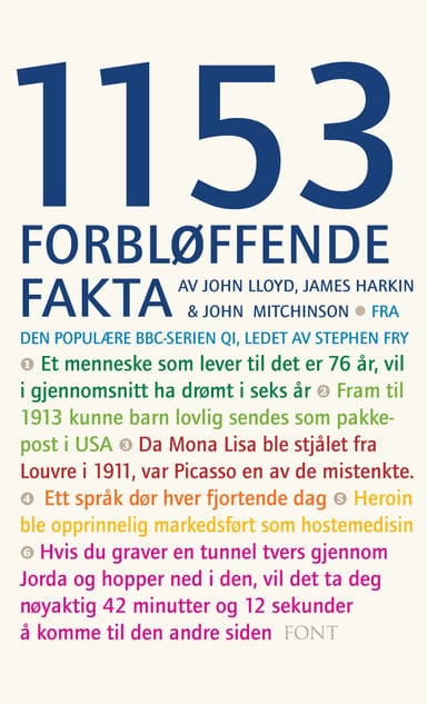 Omslag av "1153 forbløffende fakta"