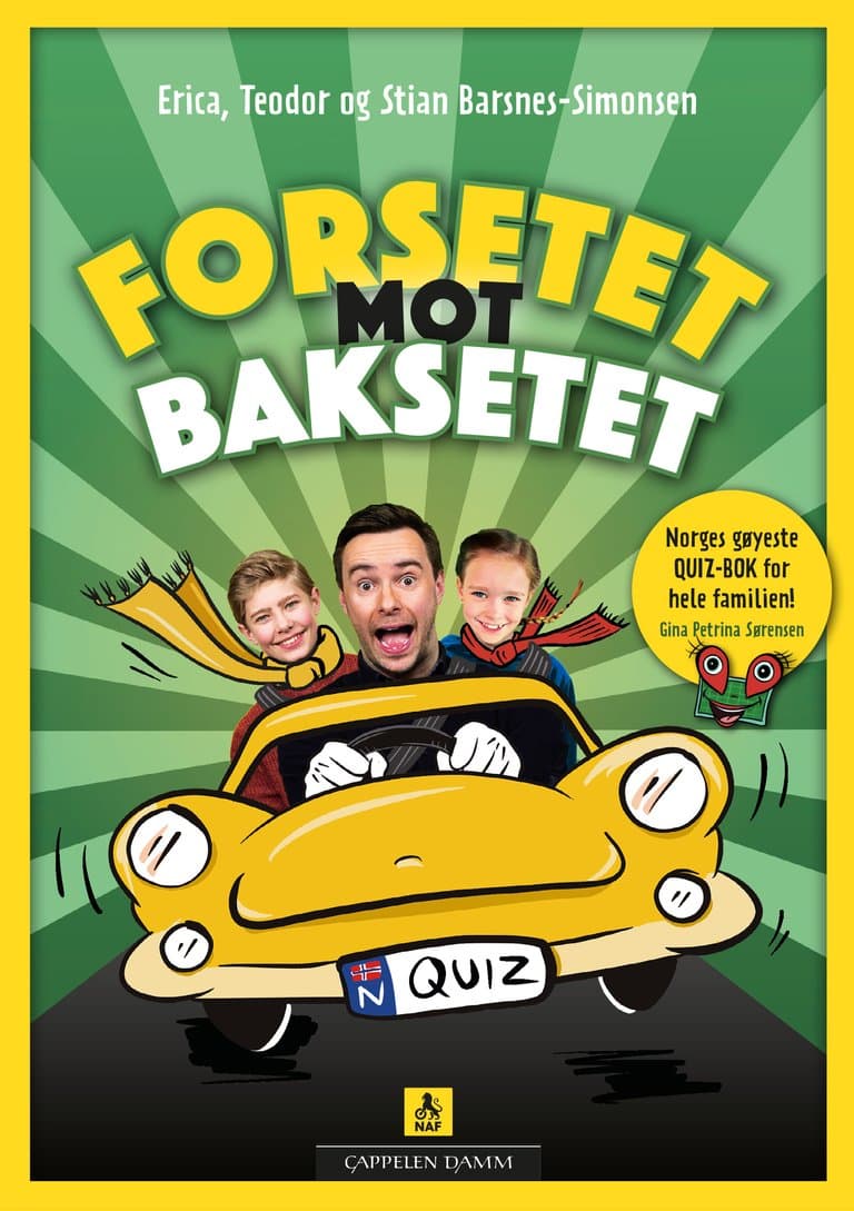 Omslag Forsetet mot baksetet - Quiz av Stian Barsnes-Simonsen (Heftet)
