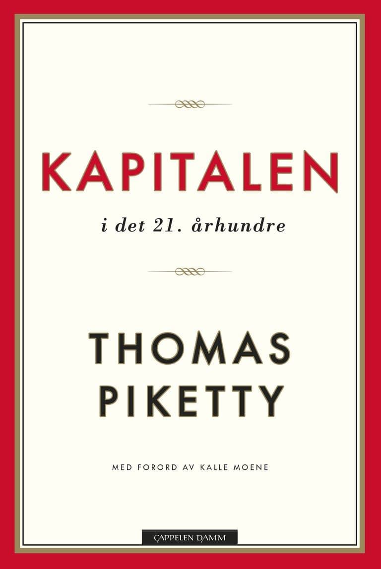 Omslag Kapitalen i det 21. århundre av Thomas Piketty (Heftet)