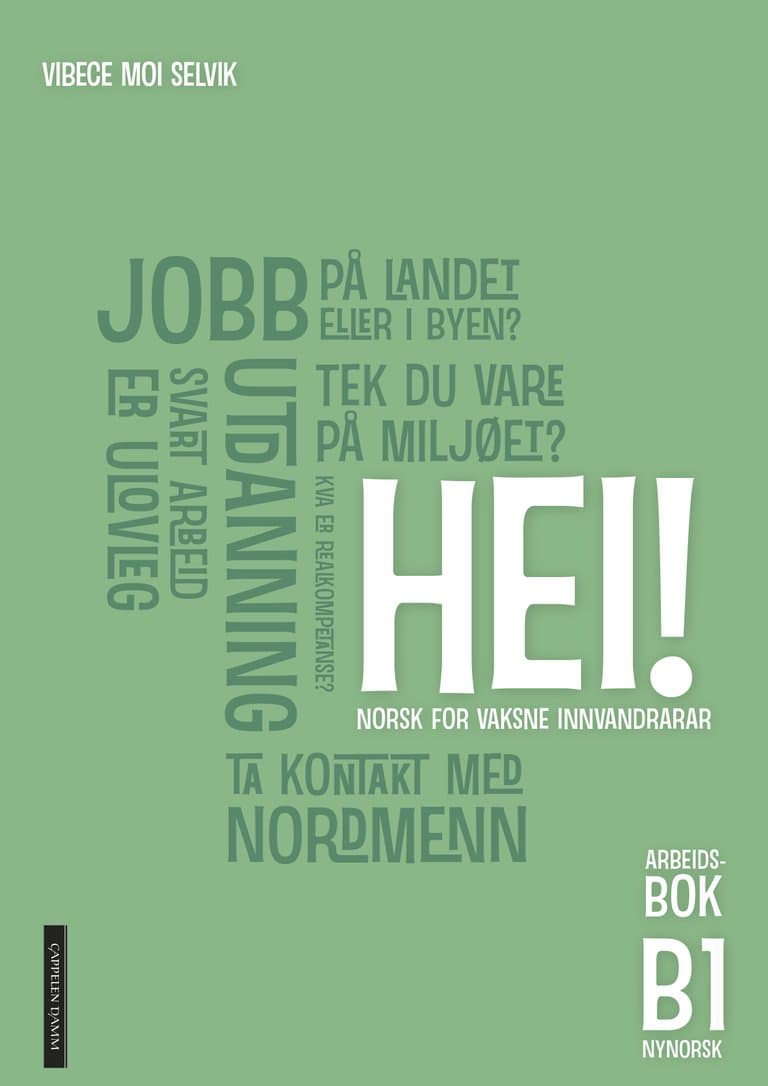 Omslag Hei! B1 Arbeidsbok Nynorsk av Vibece Moi Selvik (Heftet)