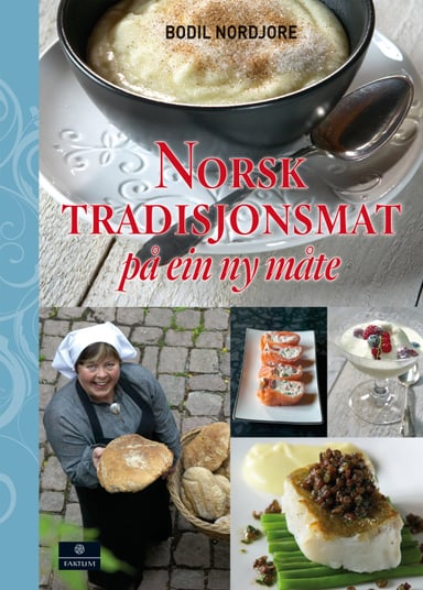 Omslag av "Norsk tradisjonsmat på ein ny måte"