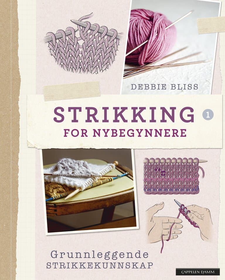 Omslag Strikking for nybegynnere av Debbie Bliss (Innbundet)
