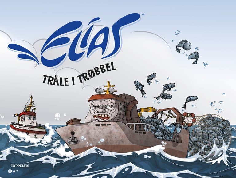 Omslag Elias - Tråle i trøbbel av Filmkameratene A/S (Innbundet)