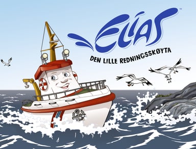 Omslag av "Elias - den lille redningsskøyta"