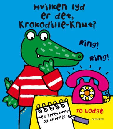 Omslag av "Hvilken lyd er det, Krokodille-Knut?"