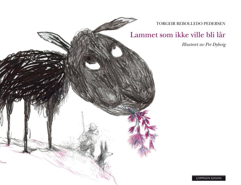 Omslag Lammet som ikke ville bli lår av Torgeir Rebolledo Pedersen og Per Dybvig (Innbundet)