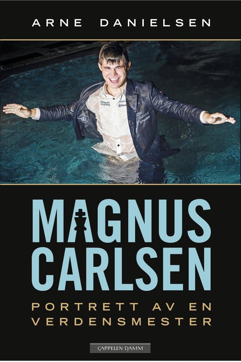 Omslag Magnus Carlsen av Arne Danielsen (Innbundet)
