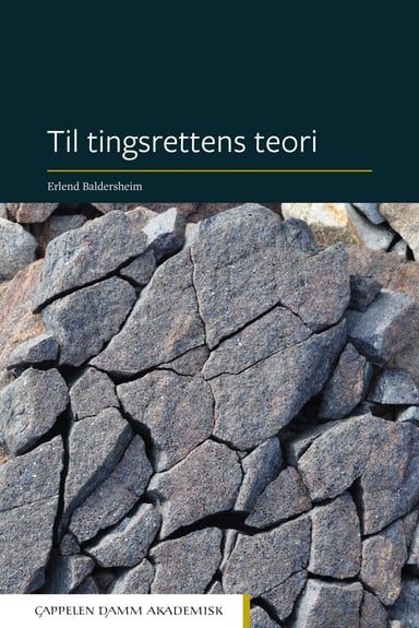 Omslag av "Til tingsrettens teori"