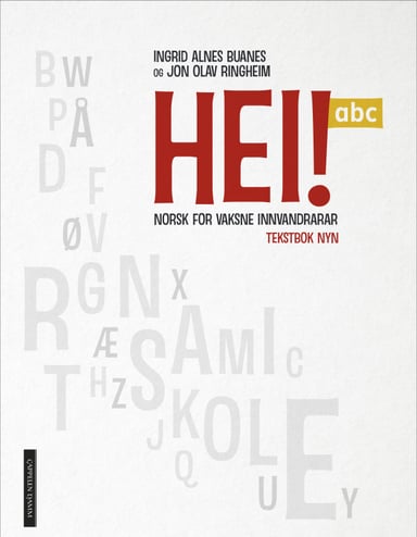Omslag av "Hei! abc Tekstbok Nynorsk m/Les, les, les"
