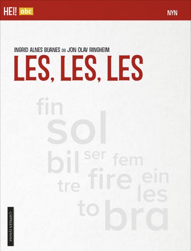 Omslag av "Hei! abc Les, les, les Nynorsk"