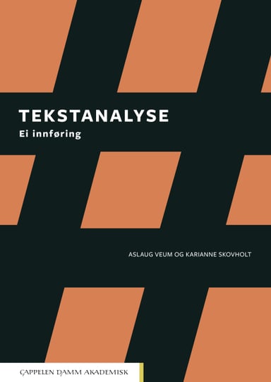 Omslag av "Tekstanalyse"
