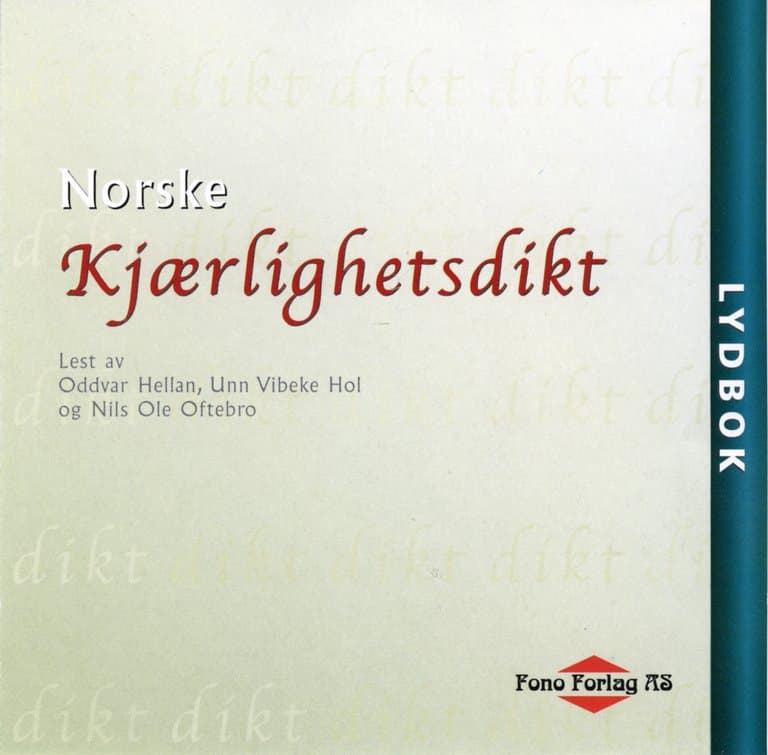 Omslag Norske kjærlighetsdikt av Inger Hagerup, Stein Mehren, Arnulf Øverland, Aslaug Vaa, Georg Johannesen og Jan Erik Vold (Lydbok)