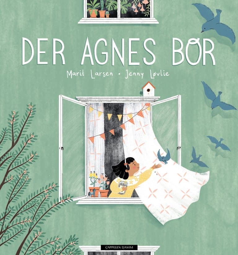 Omslag Der Agnes bor av Marit Larsen og Jenny Løvlie (Ebok)