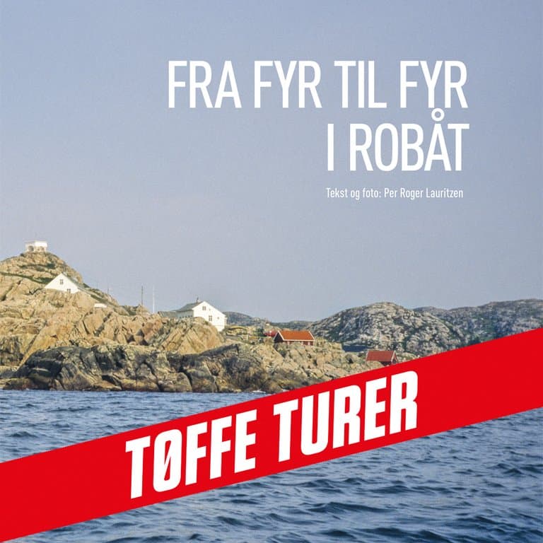 Omslag Fra fyr til fyr i robåt av Per Roger Lauritzen (Lydbok)