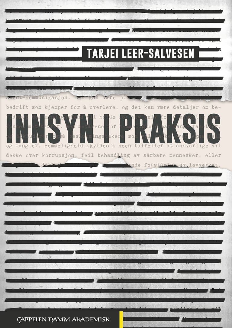 Omslag Innsyn i praksis av Tarjei Leer-Salvesen (Ebok)