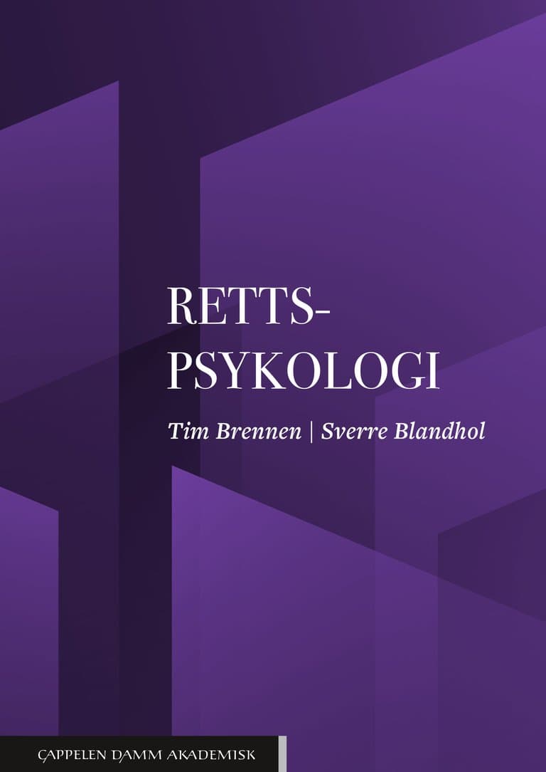 Omslag Rettspsykologi av Tim Brennen og Sverre Blandhol (Heftet)