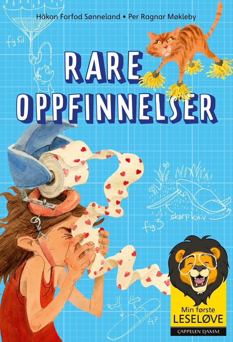 Omslag Min første leseløve - Rare oppfinnelser av Håkon Forfod Sønneland (Ebok)