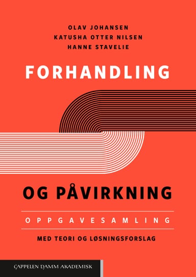 Omslag av "Forhandling og påvirkning"