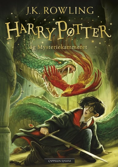 Omslag av "Harry Potter og Mysteriekammeret"