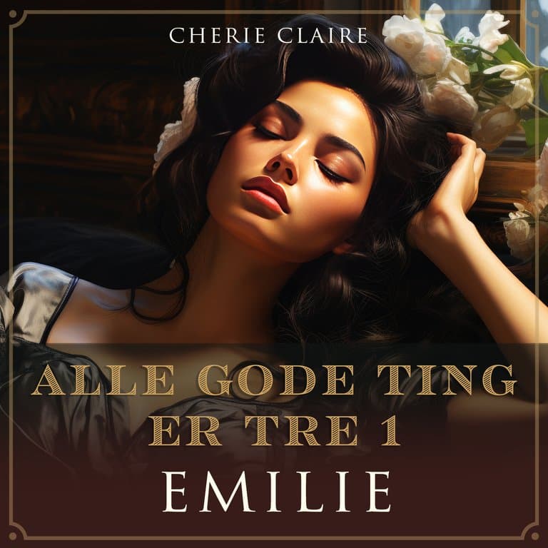 Omslag Alle gode ting er tre - Emilie av Cherie Claire (Lydbok)