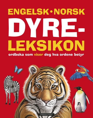 Omslag av "Engelsk-norsk dyreleksikon"