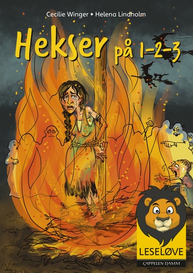 Omslag av "Leseløve - Hekser på 1-2-3"