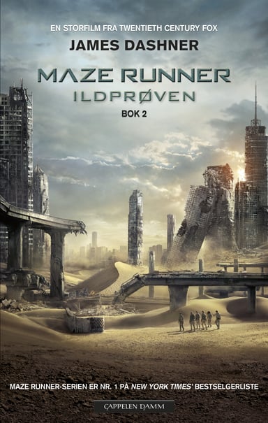 Omslag av "The maze runner. Bok 2. Ildprøven"