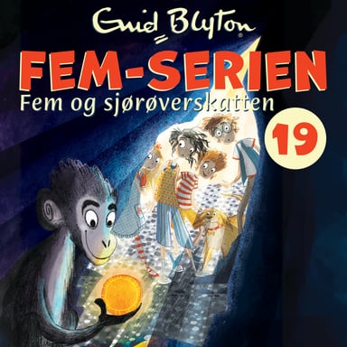 Omslag av "Fem og sjørøverskatten"