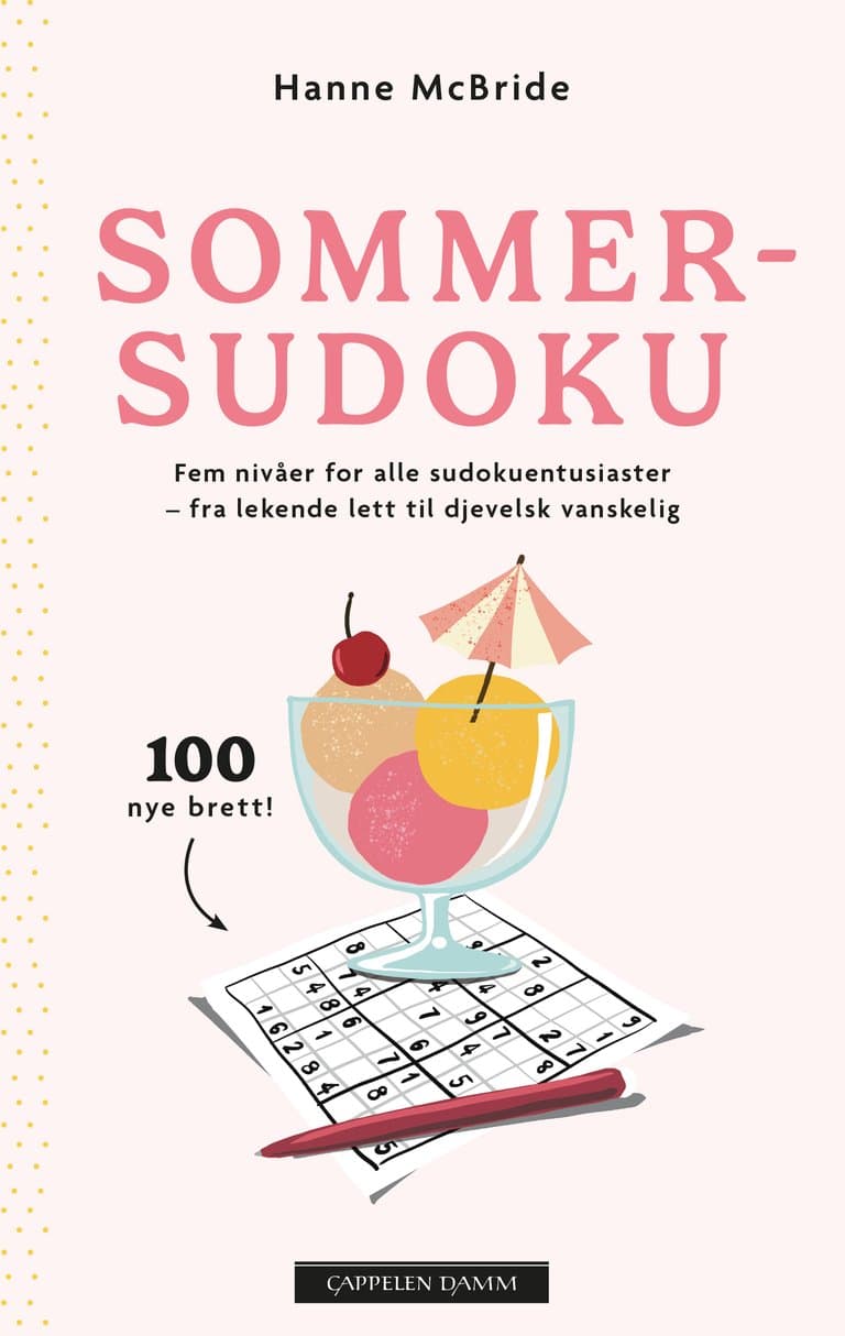 Omslag Sommersudoku 2025 av Hanne McBride (Heftet)