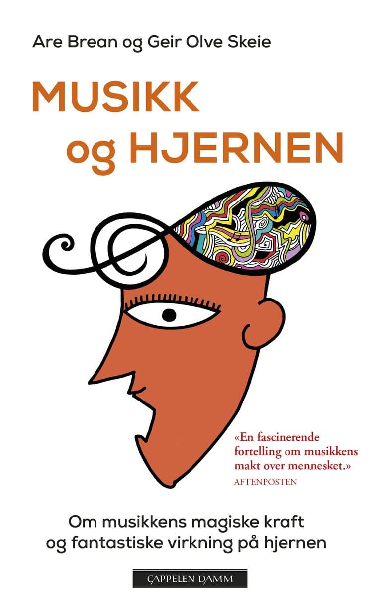Omslag Musikk og hjernen av Are Brean og Geir Olve Skeie (Heftet)
