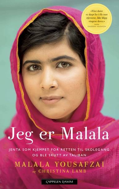 Omslag av "Jeg er Malala"