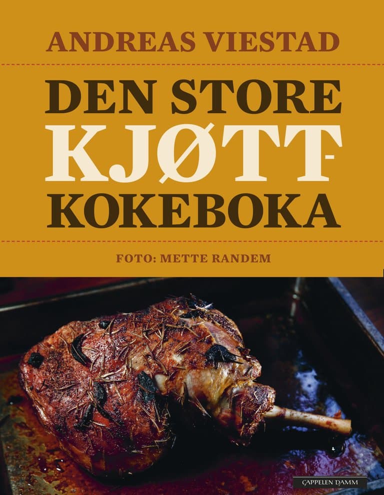 Omslag Den store kjøttkokeboka av Andreas Viestad (Innbundet)