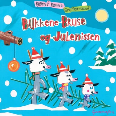 Omslag av "Bukkene Bruse og julenissen"