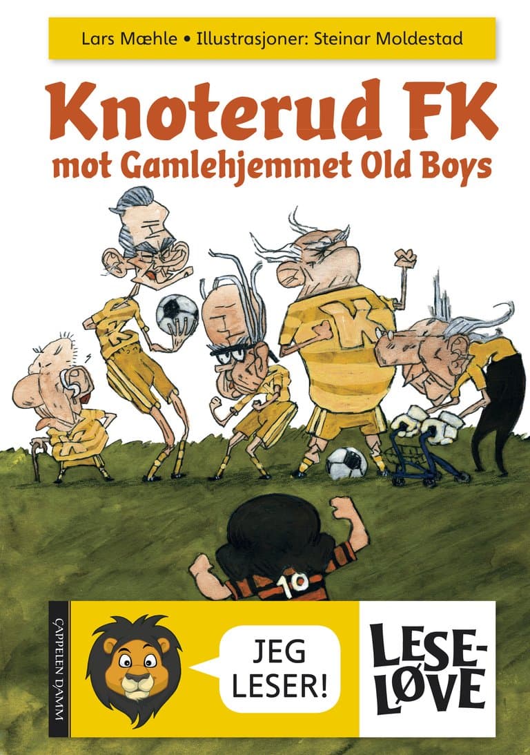 Omslag Leseløve - Knoterud FK mot Gamlehjemmet Old Boys av Lars Mæhle (Innbundet)