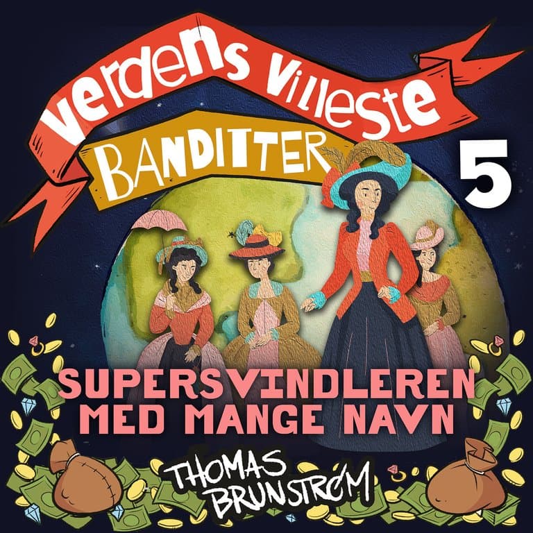 Omslag Supersvindleren med mange navn av Thomas Brunstrøm (Lydbok)