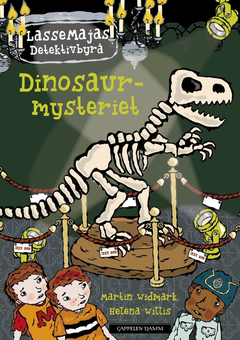 Omslag LasseMajas Detektivbyrå: Dinosaurmysteriet av Martin Widmark (Innbundet)