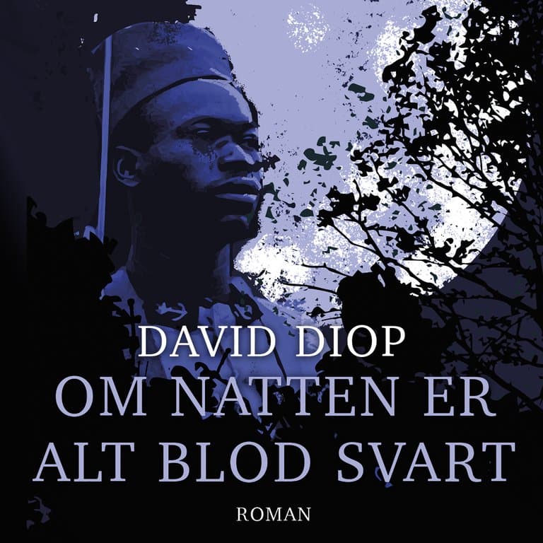 Omslag Om natten er alt blod svart av David Diop (Lydbok)