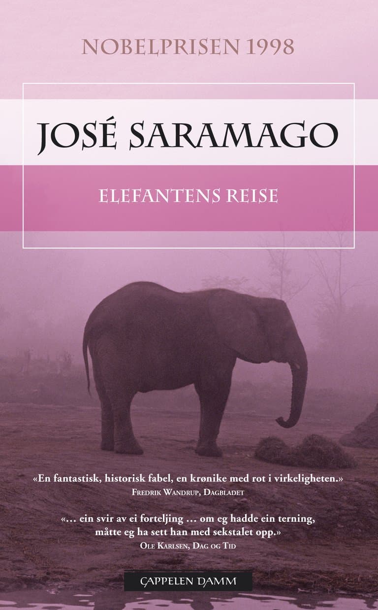 Omslag Elefantens reise av José Saramago (Heftet)