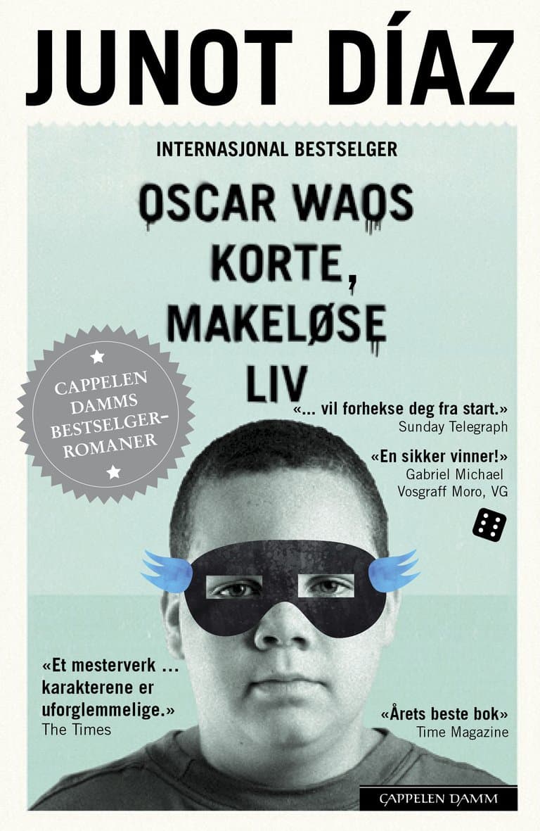 Omslag Oscar Waos korte, makeløse liv av Junot Díaz (Heftet)