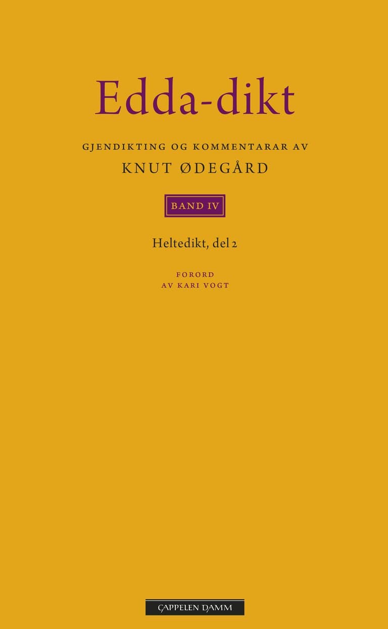 Omslag Edda-dikt Band IV av Knut Ødegård (Ebok)