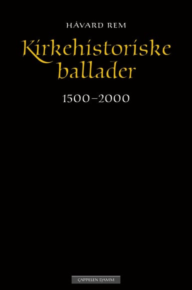 Omslag av "Kirkehistoriske ballader"