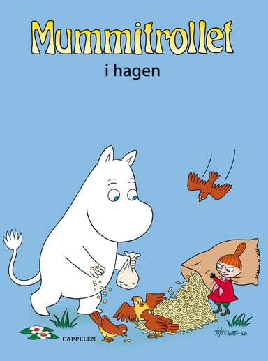 Omslag av "Mummitrollet i hagen"