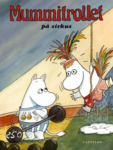Omslag av "Mummitrollet på sirkus"