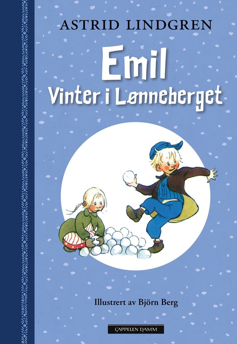 Omslag Emil - vinter i Lønneberget av Astrid Lindgren (Innbundet)