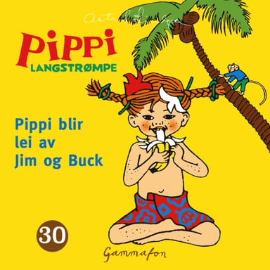 Omslag av "Pippi blir lei av Jim og Buck"